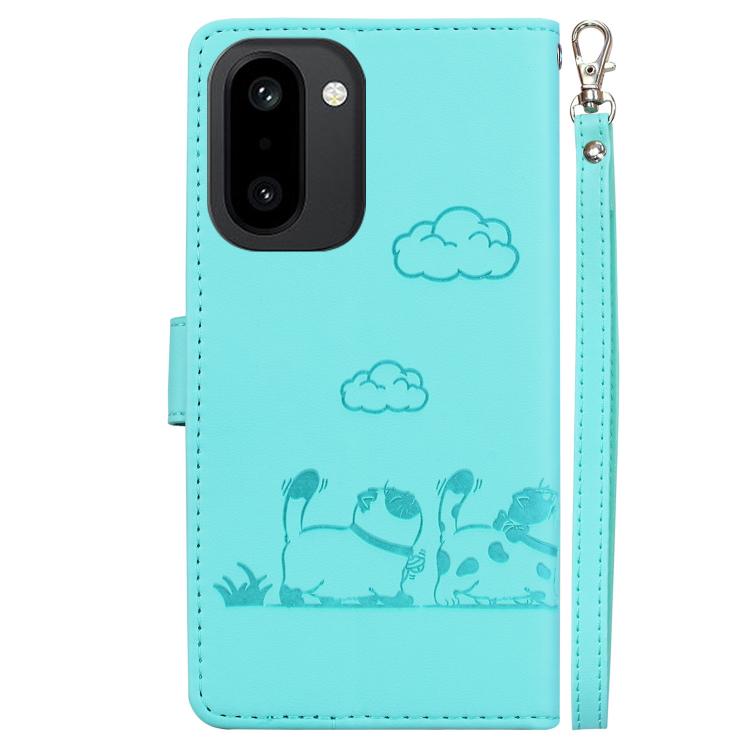 For OnePlus 15R / Ace 6 / Ace 6T Cute Cats RFID Leather Phone Case