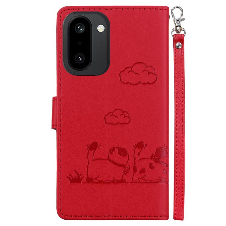 For OnePlus 15R / Ace 6 / Ace 6T Cute Cats RFID Leather Phone Case