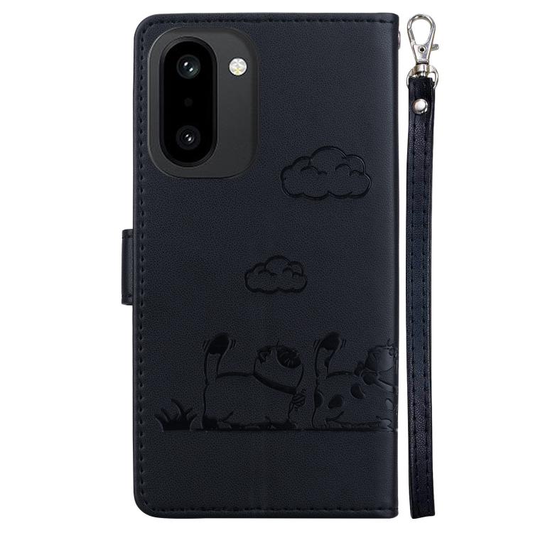 For OnePlus 15R / Ace 6 / Ace 6T Cute Cats RFID Leather Phone Case