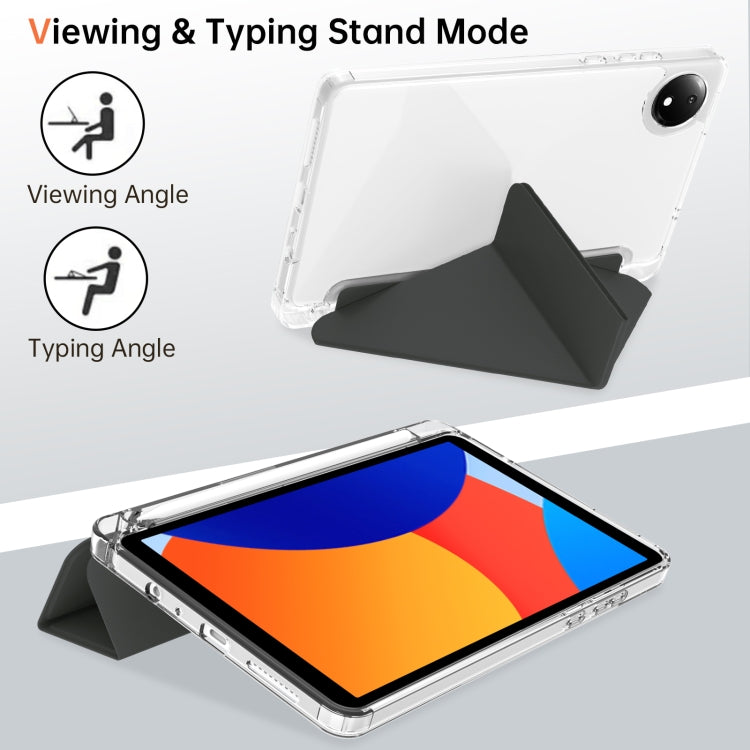 For Xiaomi Redmi Pad SE 8.7 Clear Acrylic Deformation Leather Tablet Case