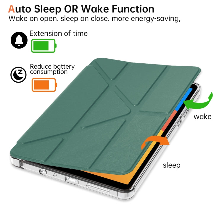 For Xiaomi Redmi Pad SE 8.7 Clear Acrylic Deformation Leather Tablet Case
