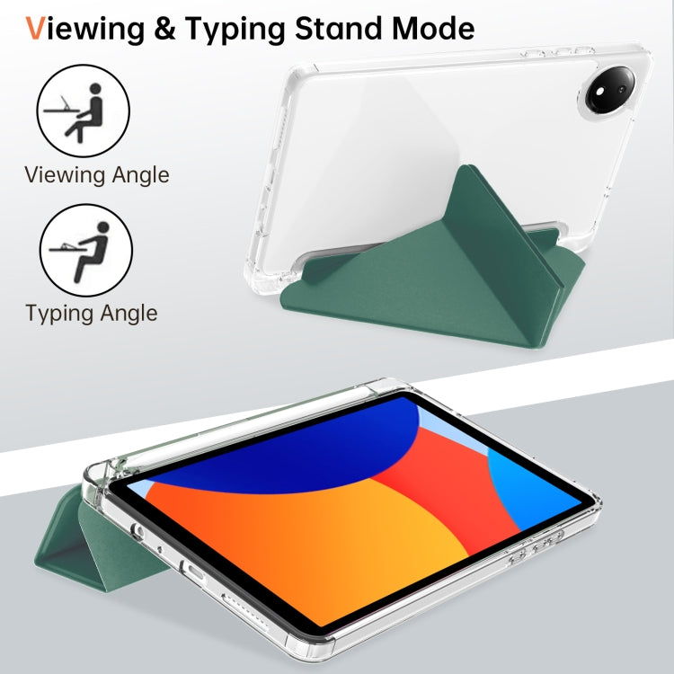 For Xiaomi Redmi Pad SE 8.7 Clear Acrylic Deformation Leather Tablet Case