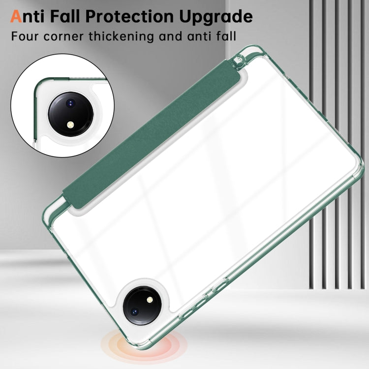For Xiaomi Redmi Pad SE 8.7 Clear Acrylic Deformation Leather Tablet Case