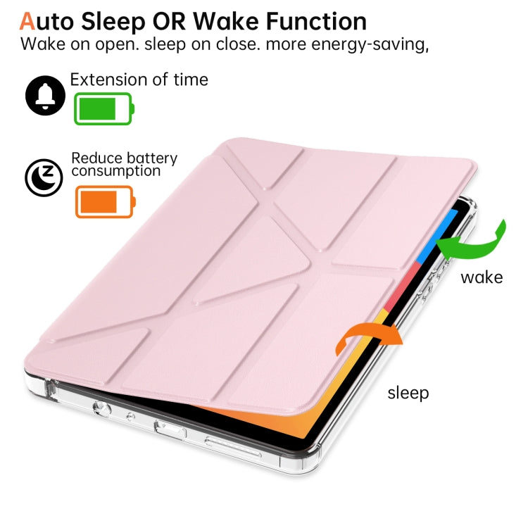 For Xiaomi Redmi Pad SE 8.7 Clear Acrylic Deformation Leather Tablet Case