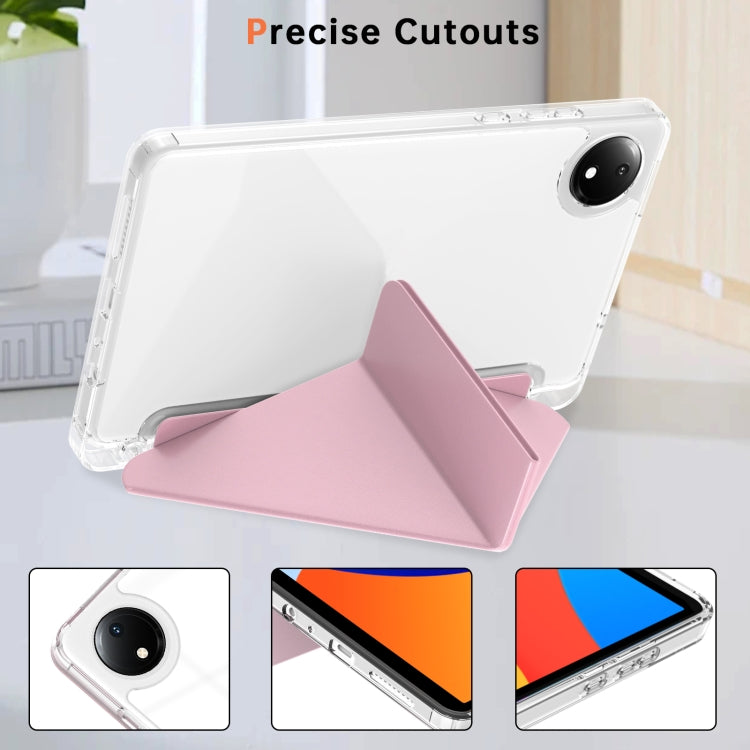 For Xiaomi Redmi Pad SE 8.7 Clear Acrylic Deformation Leather Tablet Case