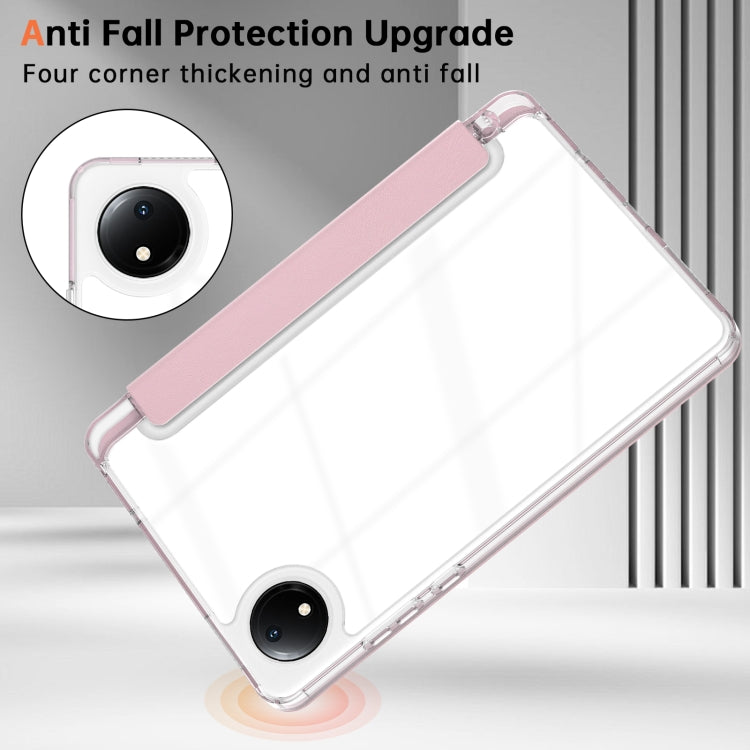 For Xiaomi Redmi Pad SE 8.7 Clear Acrylic Deformation Leather Tablet Case