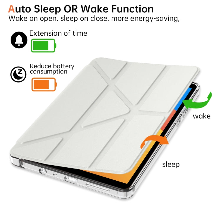 For Xiaomi Redmi Pad SE 8.7 Clear Acrylic Deformation Leather Tablet Case