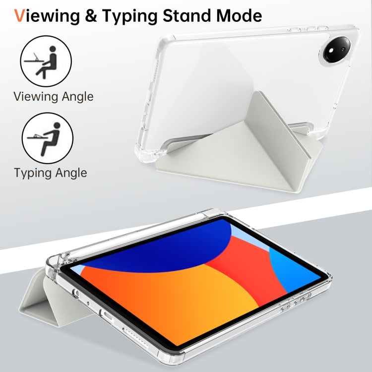 For Xiaomi Redmi Pad SE 8.7 Clear Acrylic Deformation Leather Tablet Case