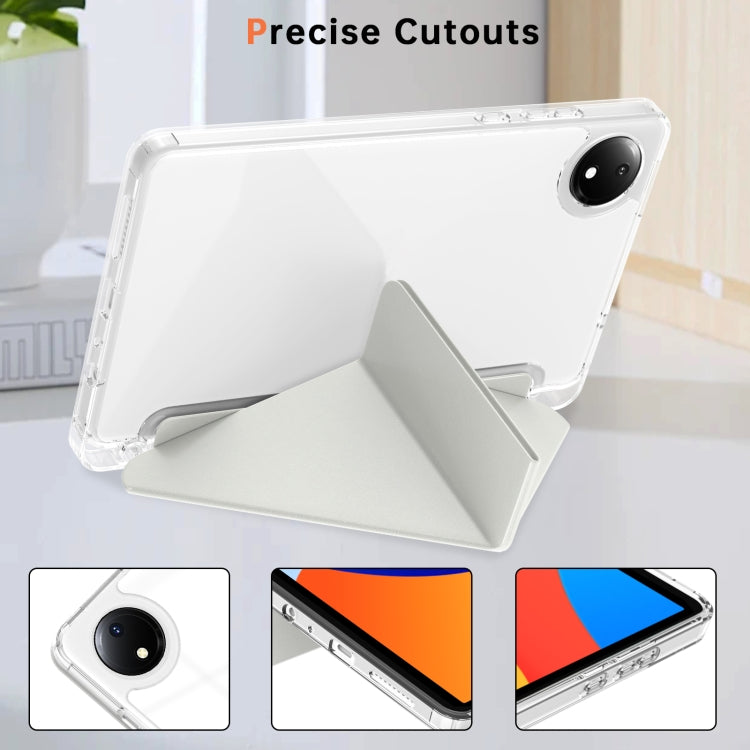 For Xiaomi Redmi Pad SE 8.7 Clear Acrylic Deformation Leather Tablet Case