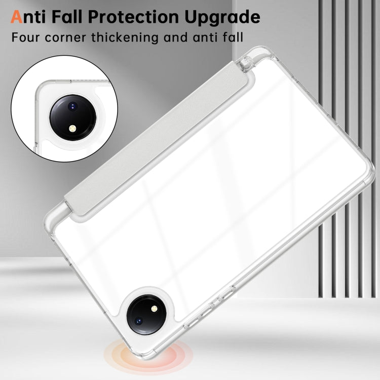For Xiaomi Redmi Pad SE 8.7 Clear Acrylic Deformation Leather Tablet Case