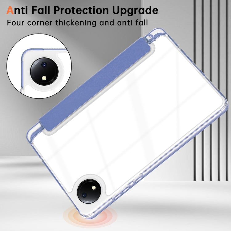 For Xiaomi Redmi Pad SE 8.7 Clear Acrylic Deformation Leather Tablet Case