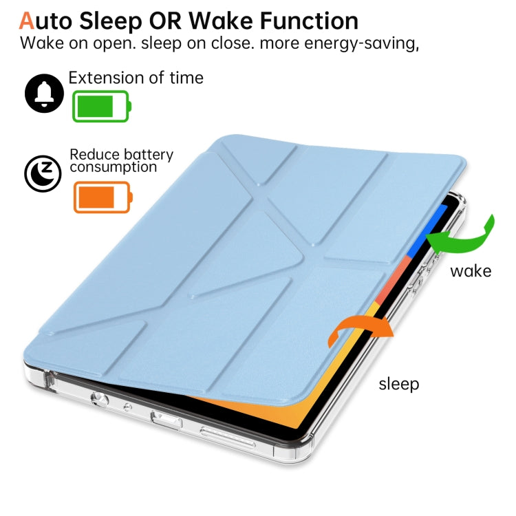 For Xiaomi Redmi Pad SE 8.7 Clear Acrylic Deformation Leather Tablet Case