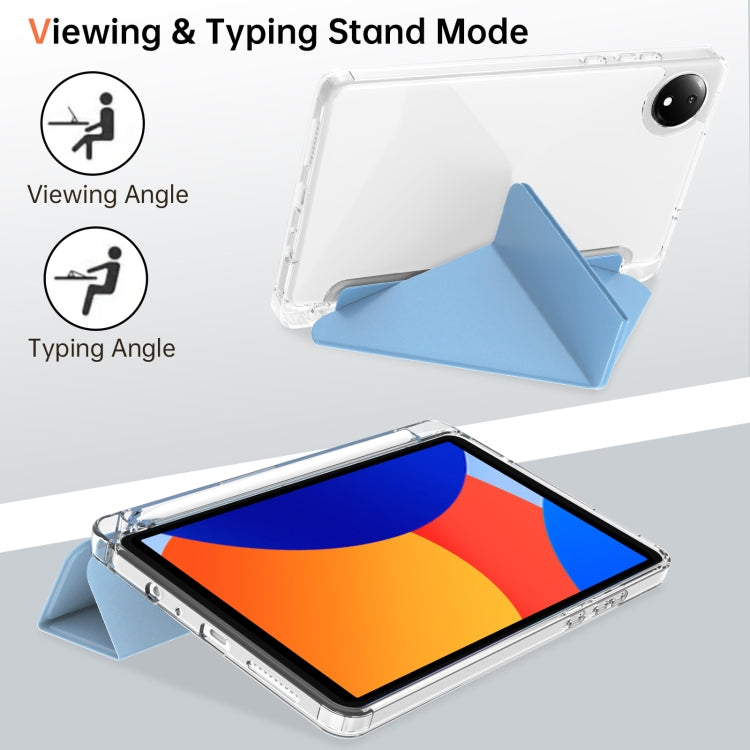 For Xiaomi Redmi Pad SE 8.7 Clear Acrylic Deformation Leather Tablet Case