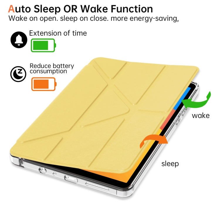 For Xiaomi Redmi Pad SE 8.7 Clear Acrylic Deformation Leather Tablet Case