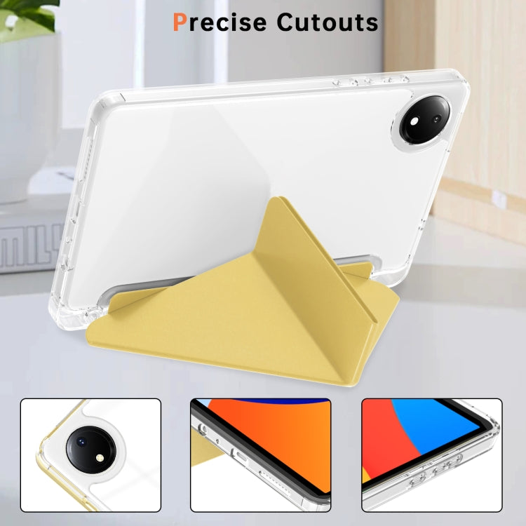 For Xiaomi Redmi Pad SE 8.7 Clear Acrylic Deformation Leather Tablet Case