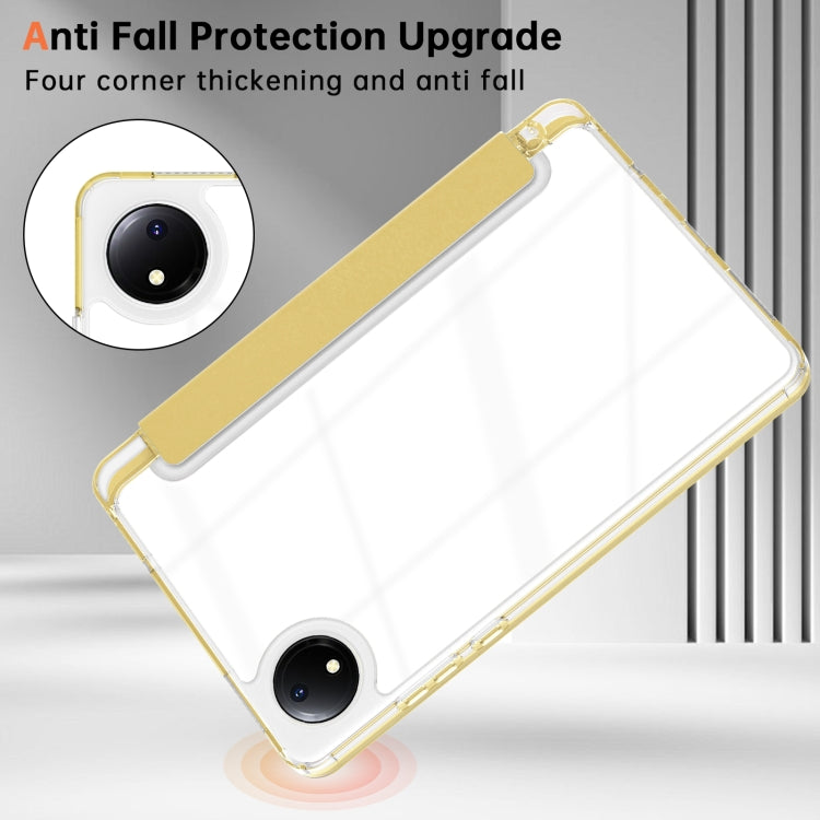 For Xiaomi Redmi Pad SE 8.7 Clear Acrylic Deformation Leather Tablet Case