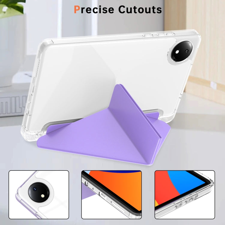 For Xiaomi Redmi Pad SE 8.7 Clear Acrylic Deformation Leather Tablet Case