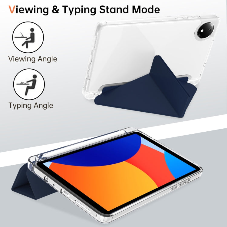 For Xiaomi Redmi Pad SE 8.7 Clear Acrylic Deformation Leather Tablet Case