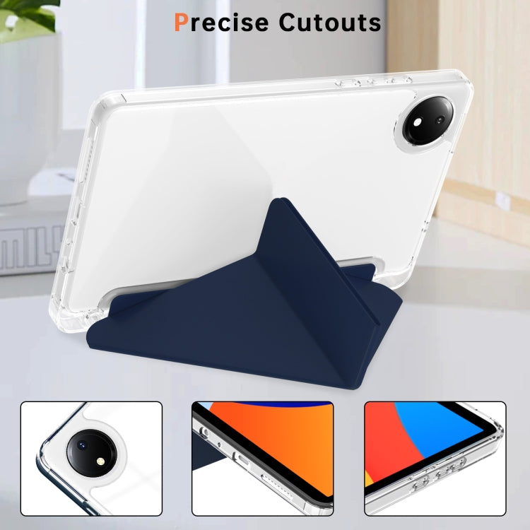 For Xiaomi Redmi Pad SE 8.7 Clear Acrylic Deformation Leather Tablet Case