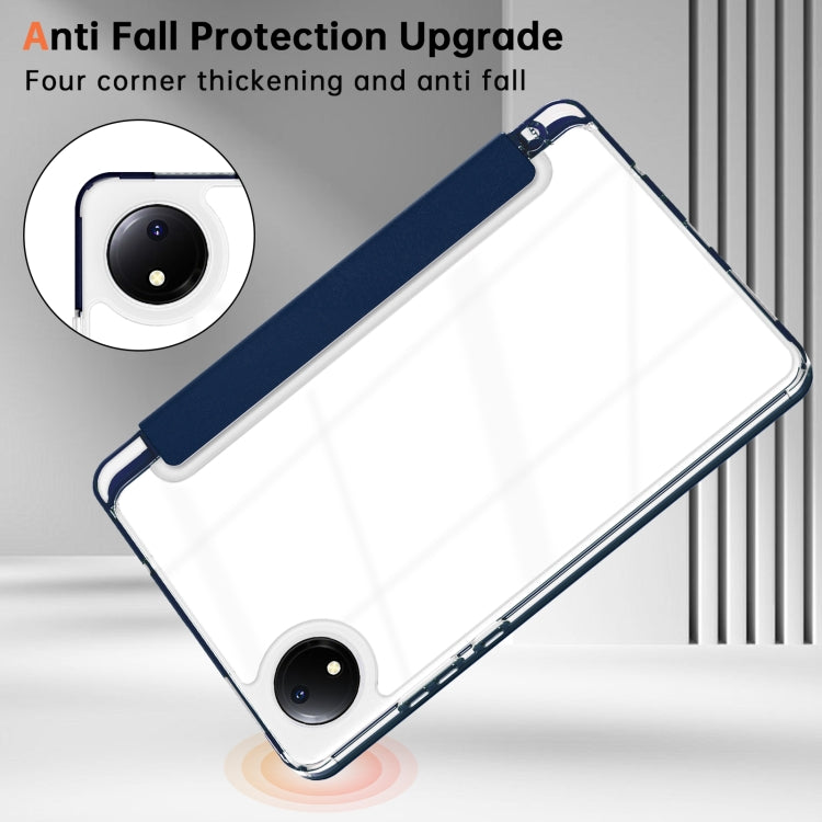 For Xiaomi Redmi Pad SE 8.7 Clear Acrylic Deformation Leather Tablet Case