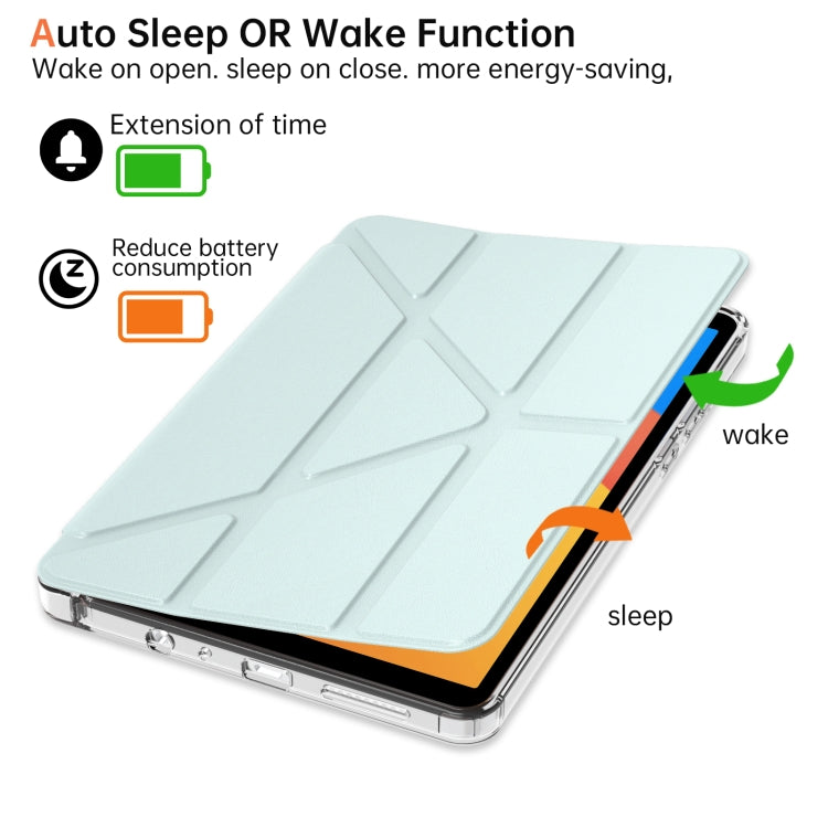 For Xiaomi Redmi Pad SE 8.7 Clear Acrylic Deformation Leather Tablet Case