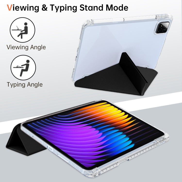 For Xiaomi Pad 7 / 7 Pro Clear Acrylic Deformation Leather Tablet Case