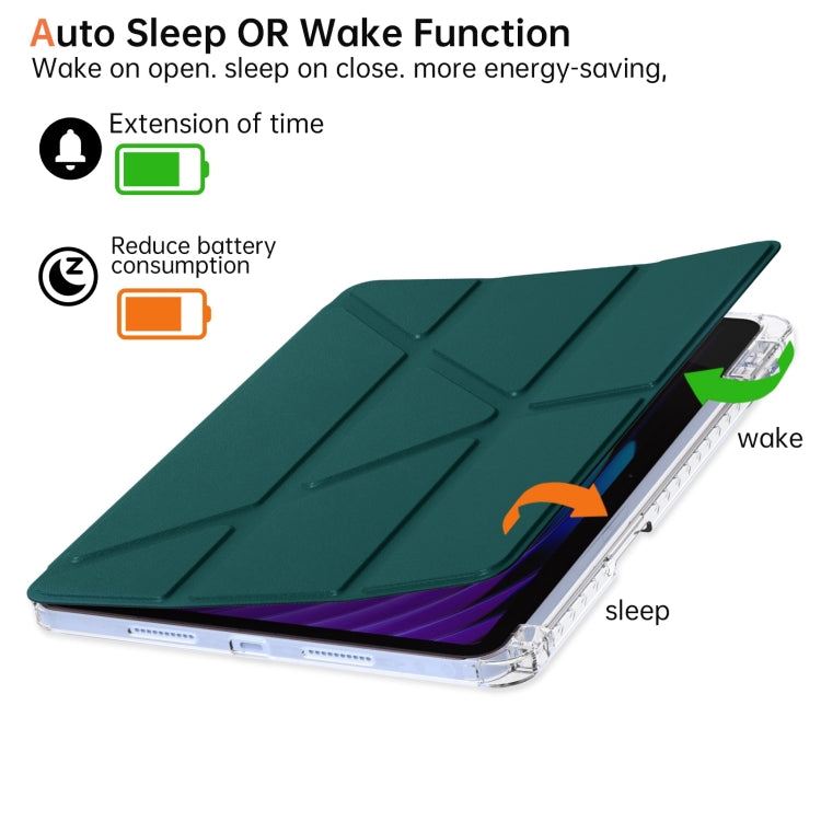 For Xiaomi Pad 7 / 7 Pro Clear Acrylic Deformation Leather Tablet Case