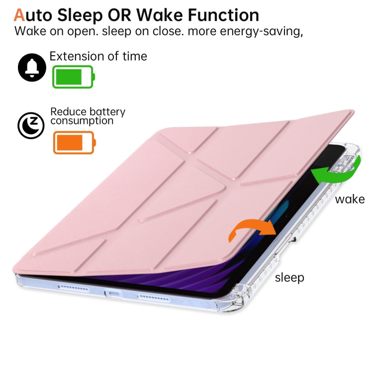 For Xiaomi Pad 7 / 7 Pro Clear Acrylic Deformation Leather Tablet Case