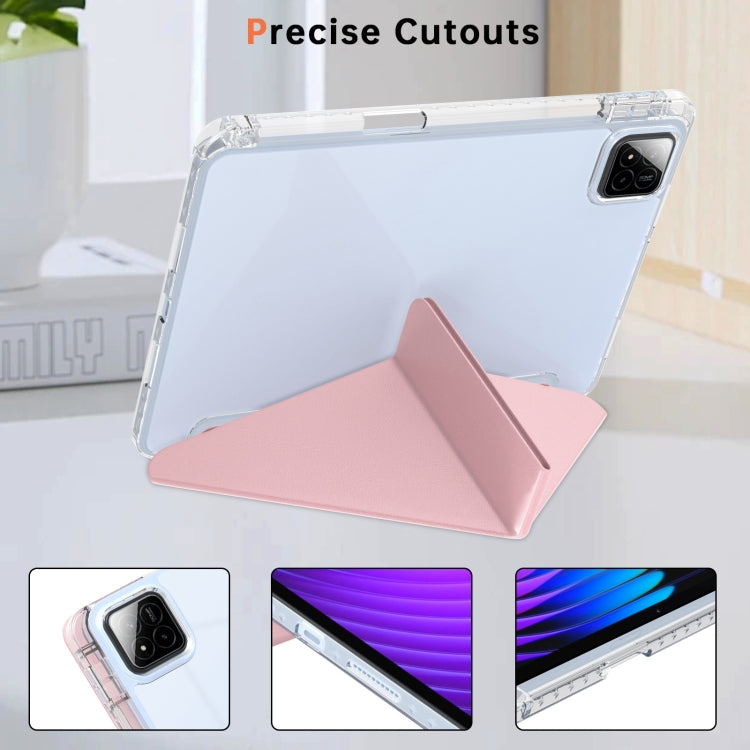 For Xiaomi Pad 7 / 7 Pro Clear Acrylic Deformation Leather Tablet Case