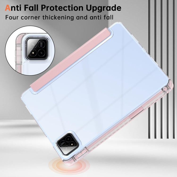 For Xiaomi Pad 7 / 7 Pro Clear Acrylic Deformation Leather Tablet Case