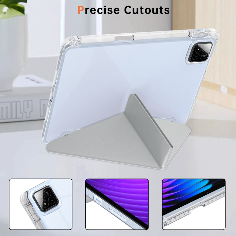 For Xiaomi Pad 7 / 7 Pro Clear Acrylic Deformation Leather Tablet Case