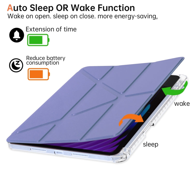 For Xiaomi Pad 7 / 7 Pro Clear Acrylic Deformation Leather Tablet Case