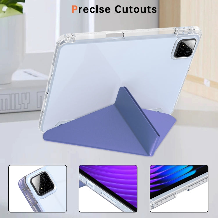 For Xiaomi Pad 7 / 7 Pro Clear Acrylic Deformation Leather Tablet Case