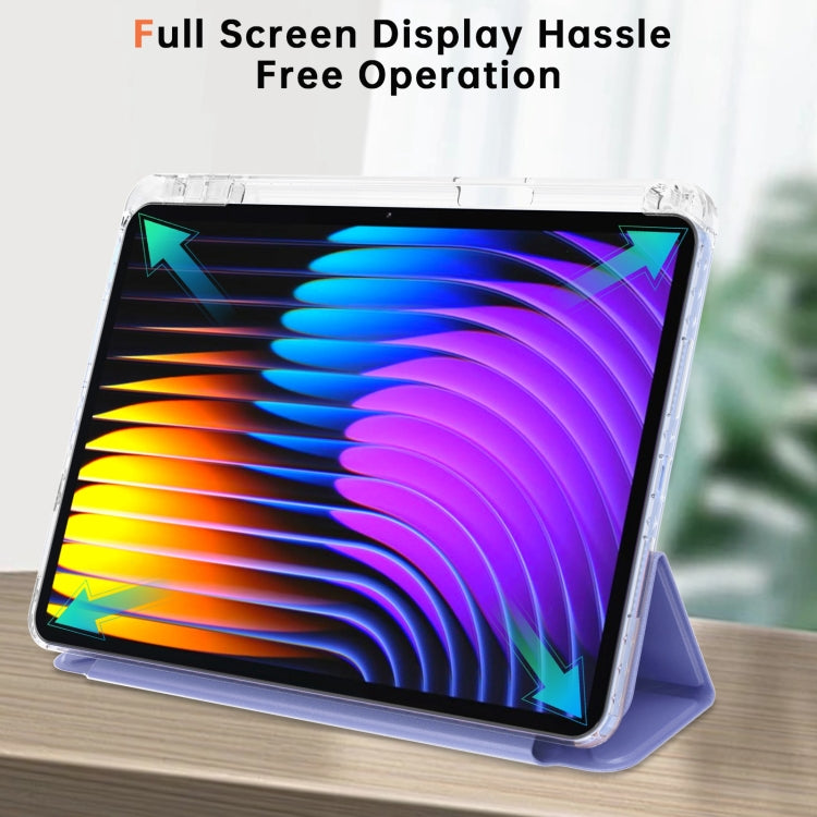 For Xiaomi Pad 7 / 7 Pro Clear Acrylic Deformation Leather Tablet Case