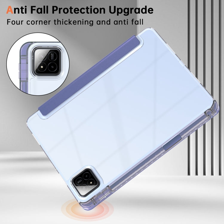 For Xiaomi Pad 7 / 7 Pro Clear Acrylic Deformation Leather Tablet Case