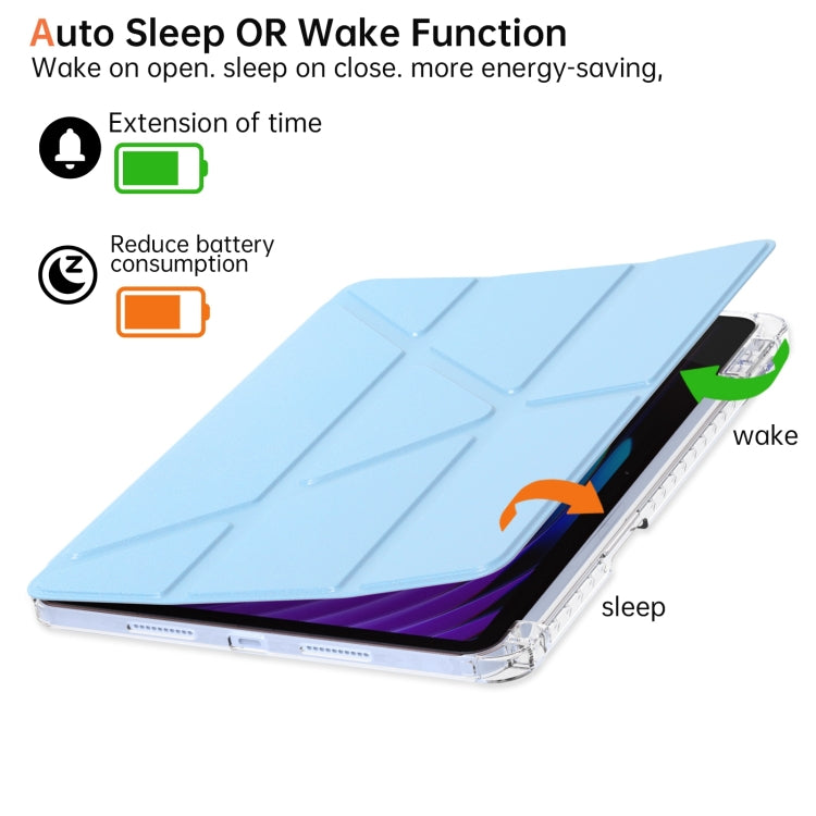 For Xiaomi Pad 7 / 7 Pro Clear Acrylic Deformation Leather Tablet Case
