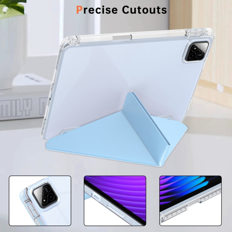 For Xiaomi Pad 7 / 7 Pro Clear Acrylic Deformation Leather Tablet Case