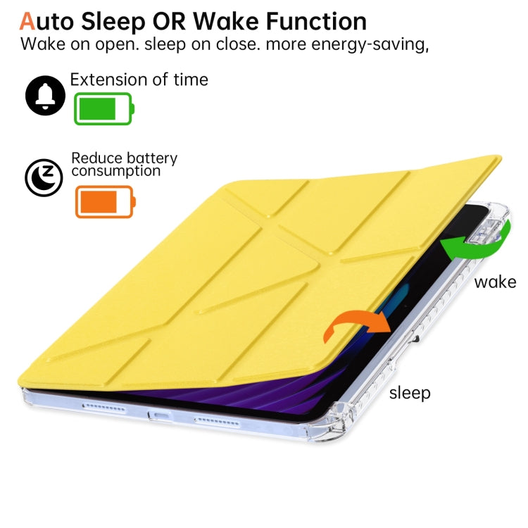 For Xiaomi Pad 7 / 7 Pro Clear Acrylic Deformation Leather Tablet Case