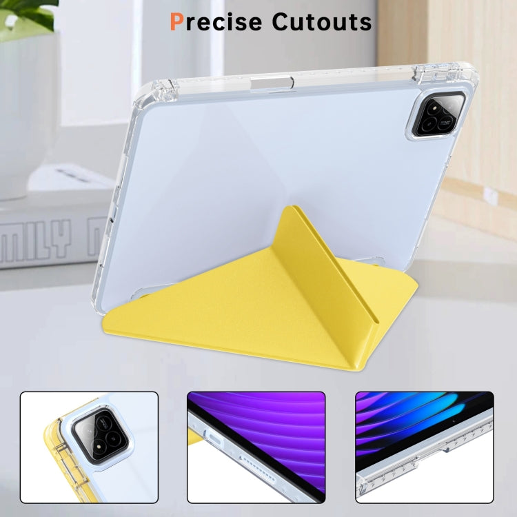 For Xiaomi Pad 7 / 7 Pro Clear Acrylic Deformation Leather Tablet Case