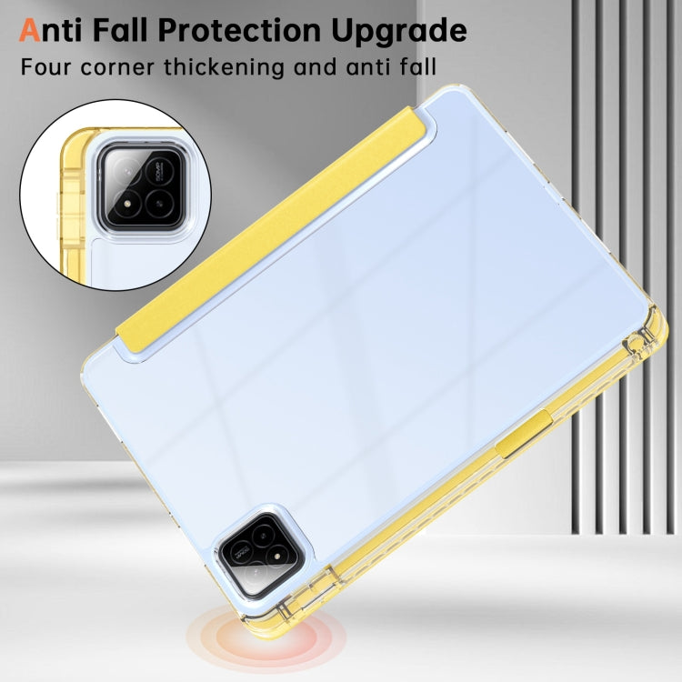 For Xiaomi Pad 7 / 7 Pro Clear Acrylic Deformation Leather Tablet Case