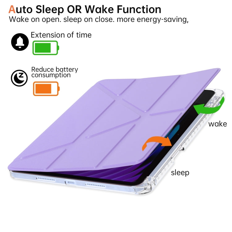 For Xiaomi Pad 7 / 7 Pro Clear Acrylic Deformation Leather Tablet Case