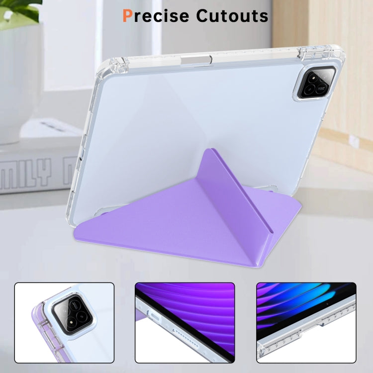 For Xiaomi Pad 7 / 7 Pro Clear Acrylic Deformation Leather Tablet Case