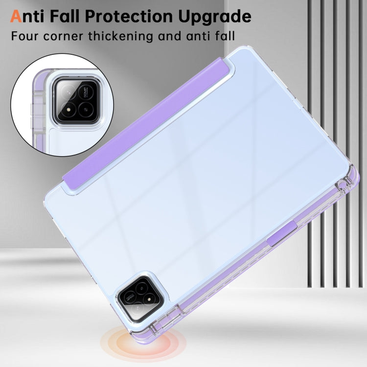 For Xiaomi Pad 7 / 7 Pro Clear Acrylic Deformation Leather Tablet Case