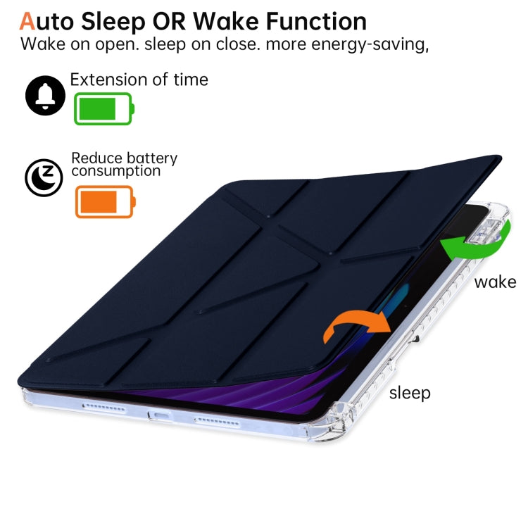 For Xiaomi Pad 7 / 7 Pro Clear Acrylic Deformation Leather Tablet Case