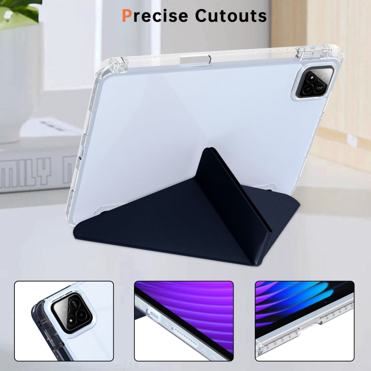 For Xiaomi Pad 7 / 7 Pro Clear Acrylic Deformation Leather Tablet Case