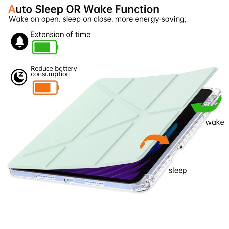 For Xiaomi Pad 7 / 7 Pro Clear Acrylic Deformation Leather Tablet Case