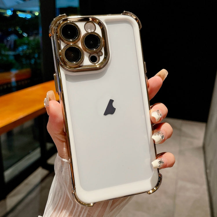 For iPhone 13 Pro Dual-color Plating Space PC Hybrid TPU Phone Case