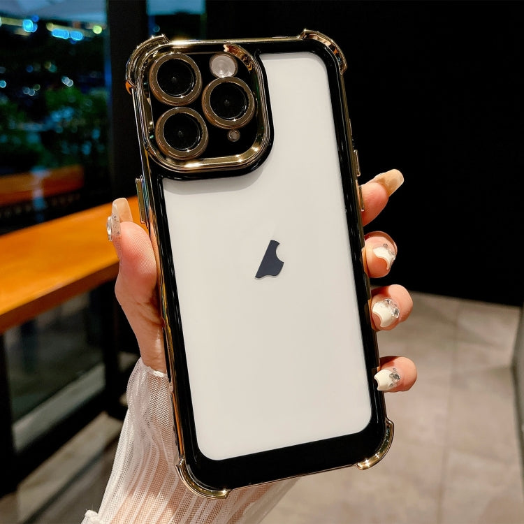 For iPhone 11 Pro Dual-color Plating Space PC Hybrid TPU Phone Case