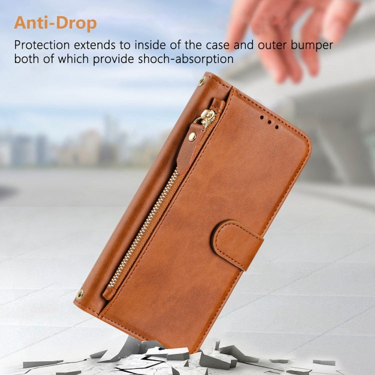 For Samsung Galaxy Note20 Ultra Multi-Card Slots Zipper Wallet Leather Phone Case