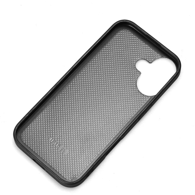 For iPhone 16 Wristband Leather Back Phone Case